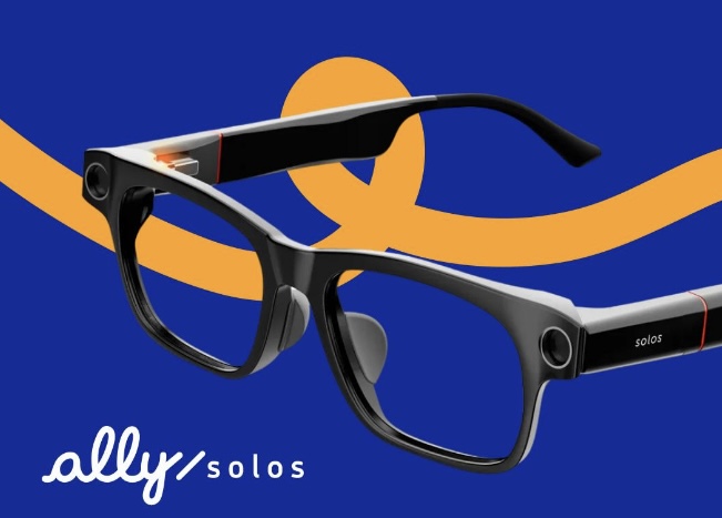 Foto de las nuevas gafas inteligentes Ally Solos.